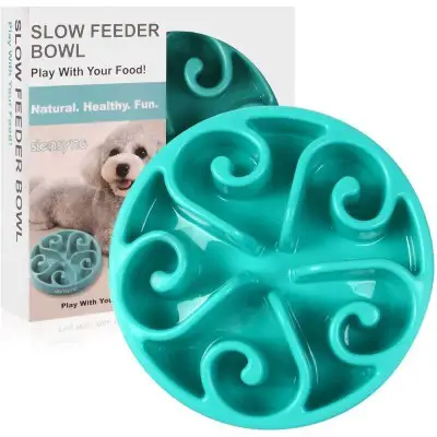 Siensync Slow Feeder Dog Bowl